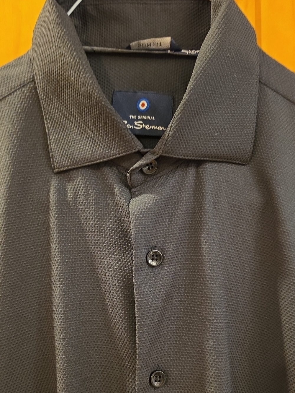 Ben Sherman Charcoal Textured Button-Up Shirt Jacket